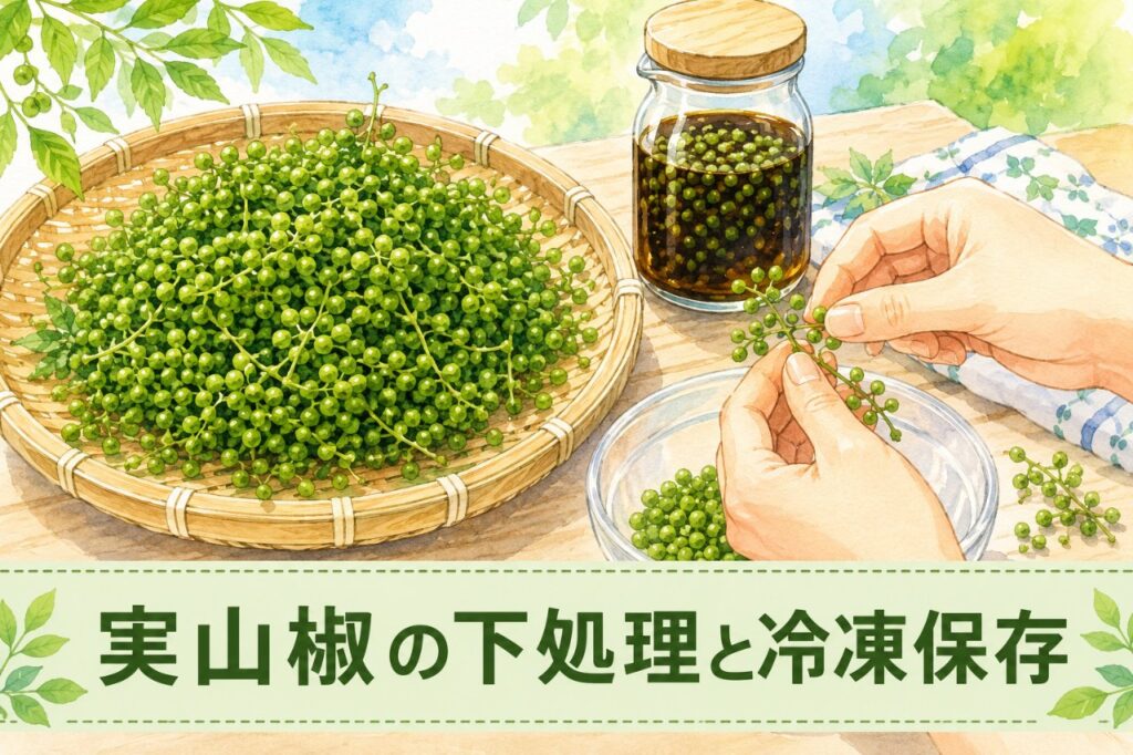 実山椒の下処理と冷凍保存｜アク抜きの茹で時間・枝の外し方・1年もたせるコツ | 笹川ゆきこ CML日記