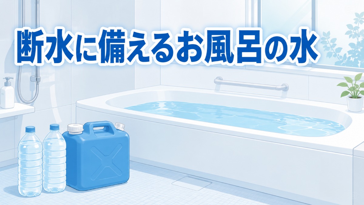 断水に備えるお風呂の水のアイキャッチ画像