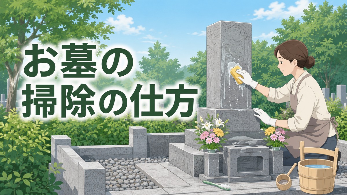 お墓の掃除の仕方のアイキャッチ画像