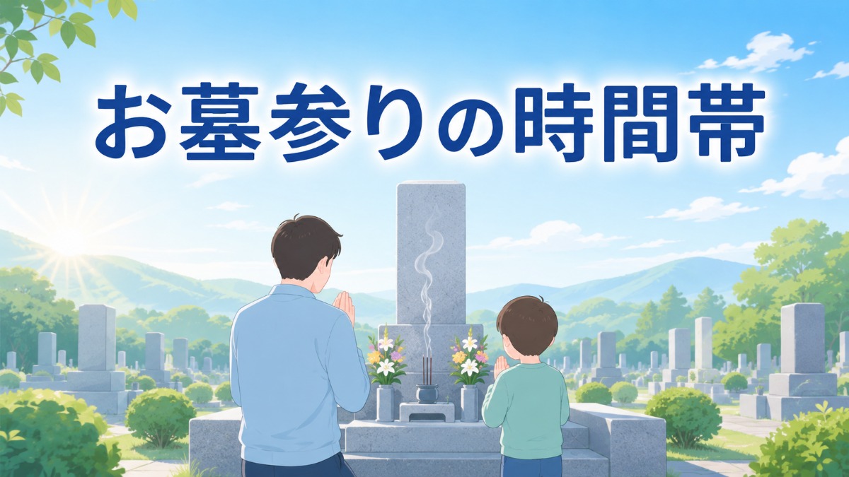 お墓参りの時間帯のアイキャッチ画像