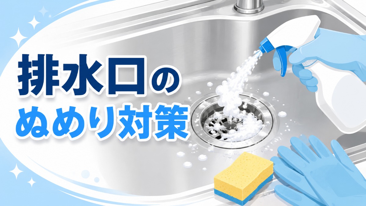 排水口のぬめり対策のアイキャッチ画像