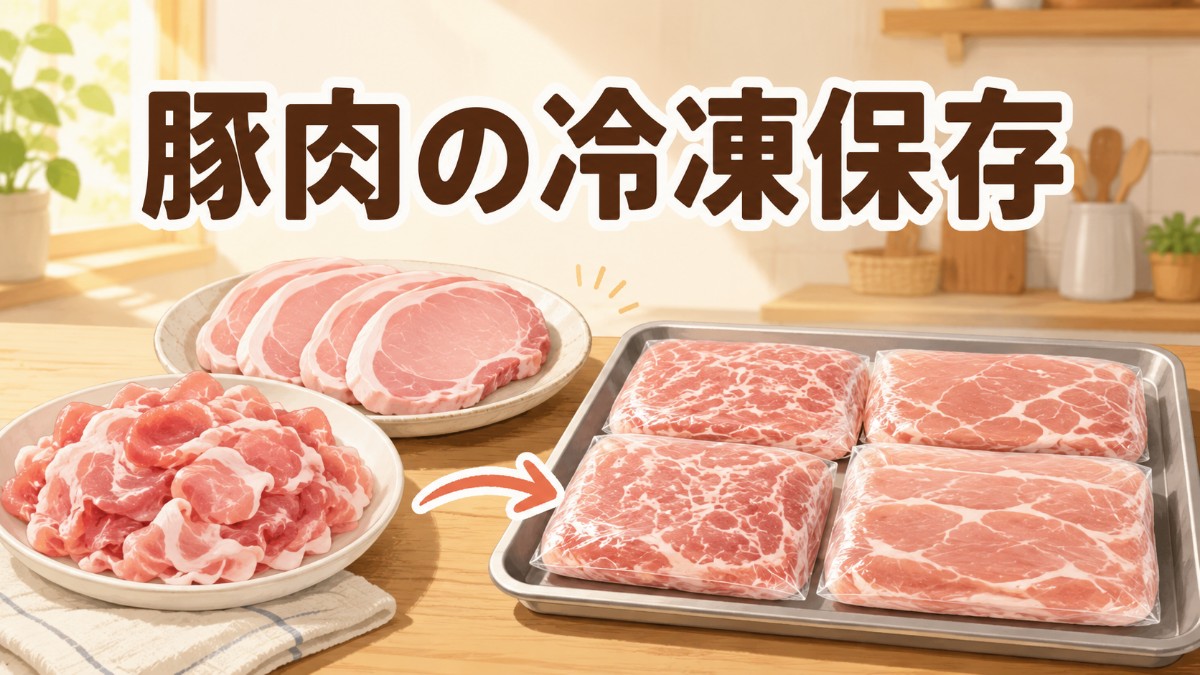 豚肉の冷凍保存のアイキャッチ画像