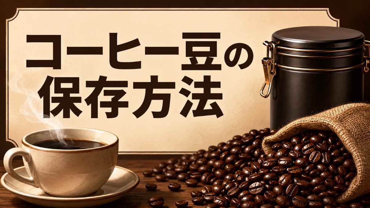 コーヒー豆の保存方法のアイキャッチ画像