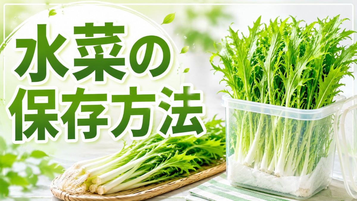 水菜の保存方法のアイキャッチ画像