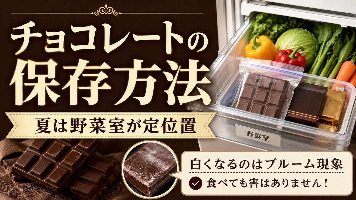 チョコレートの保存方法のアイキャッチ画像