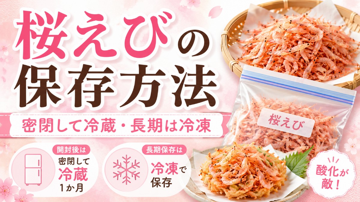 桜えびの保存方法のアイキャッチ画像