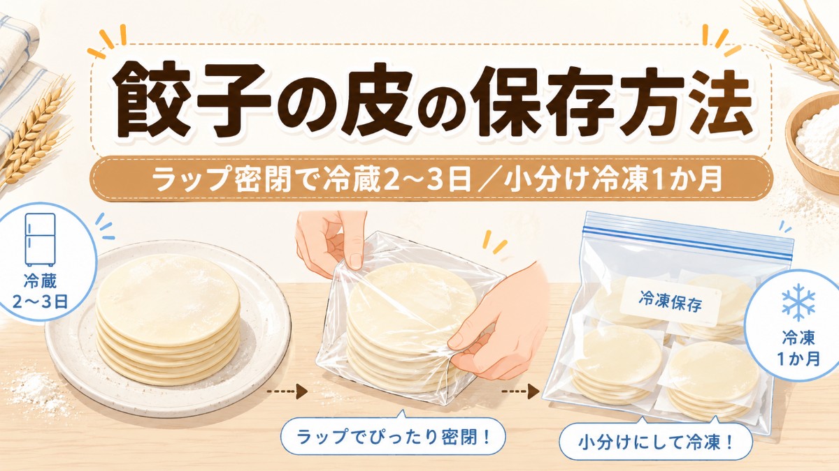 餃子の皮の保存方法のアイキャッチ画像
