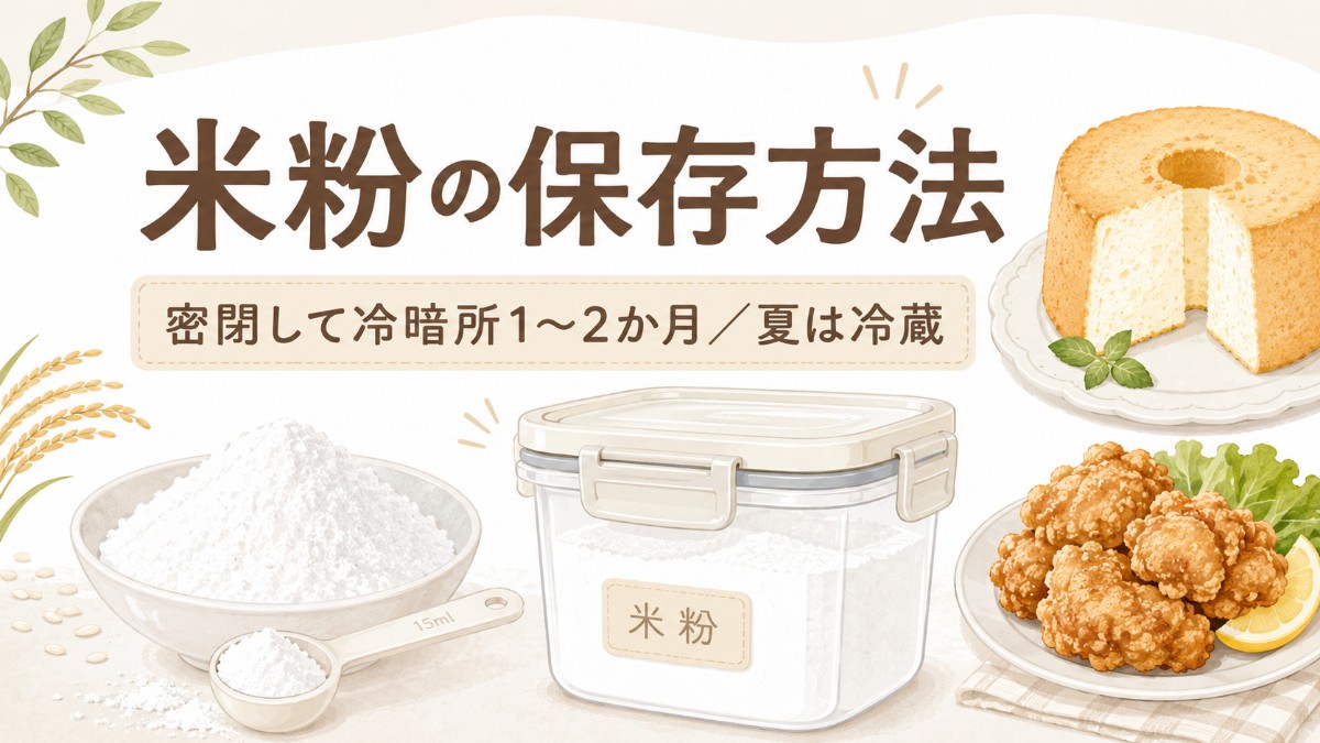 米粉の保存方法のアイキャッチ画像