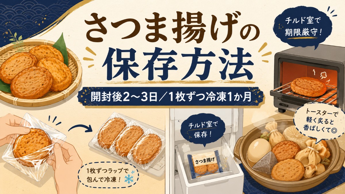 さつま揚げの保存方法のアイキャッチ画像