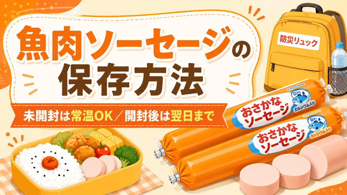 魚肉ソーセージの保存方法のアイキャッチ画像