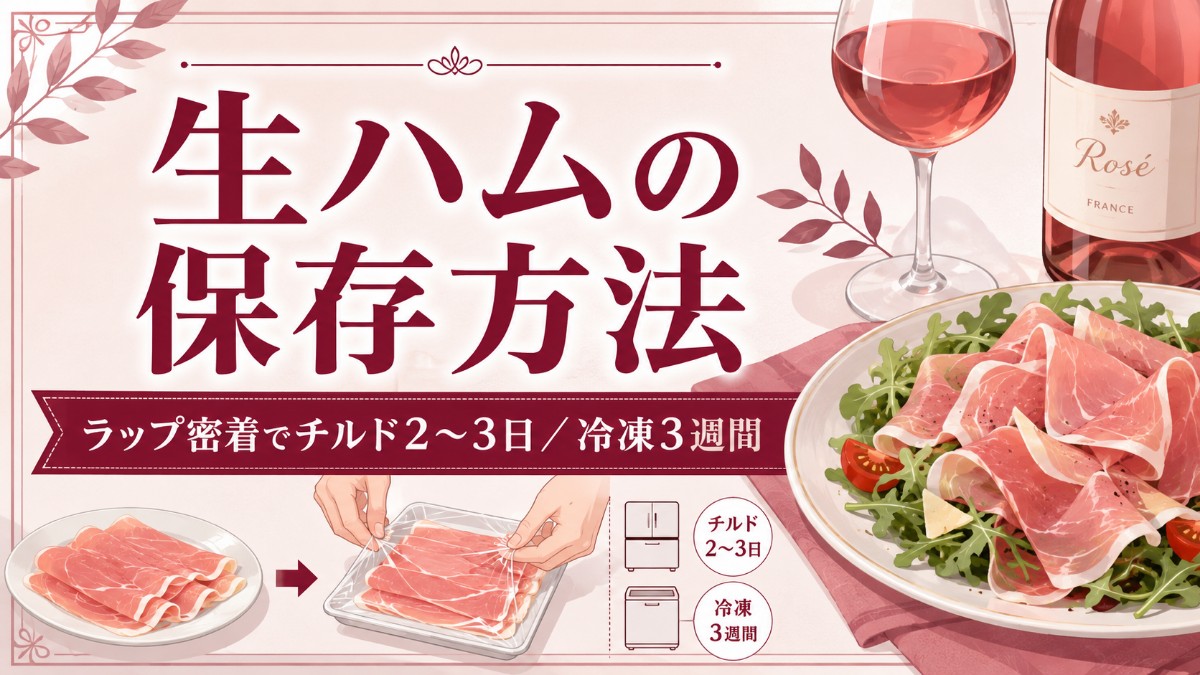 生ハムの保存方法のアイキャッチ画像