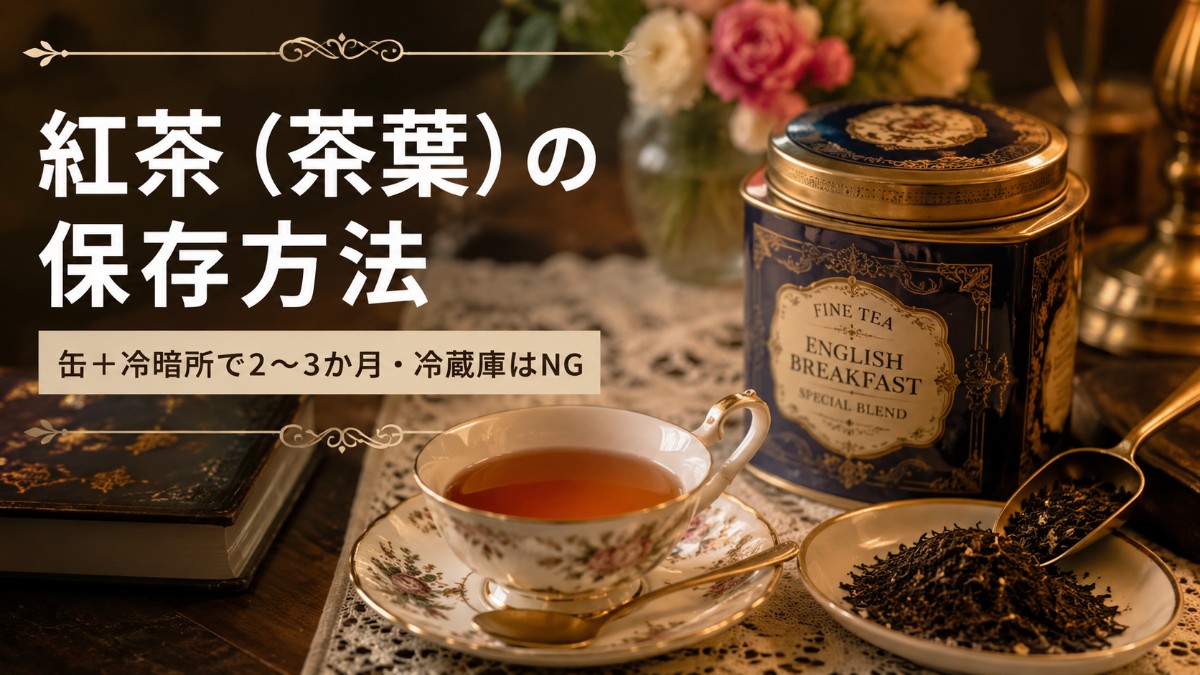 紅茶（茶葉）の保存方法のアイキャッチ画像