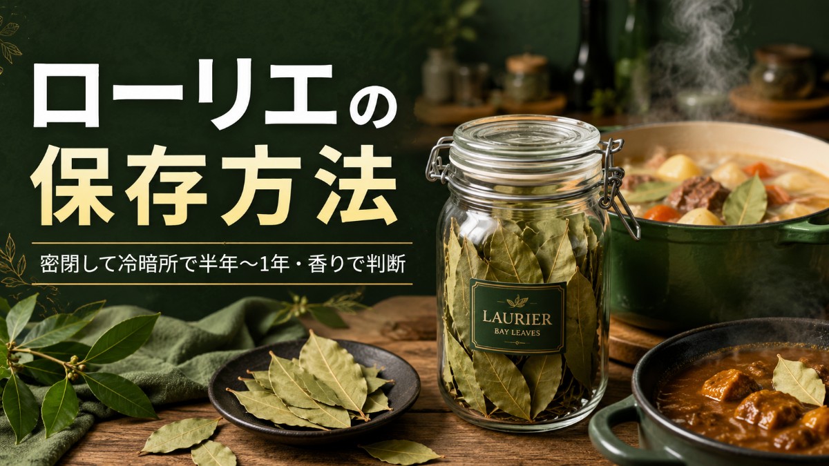 ローリエの保存方法のアイキャッチ画像