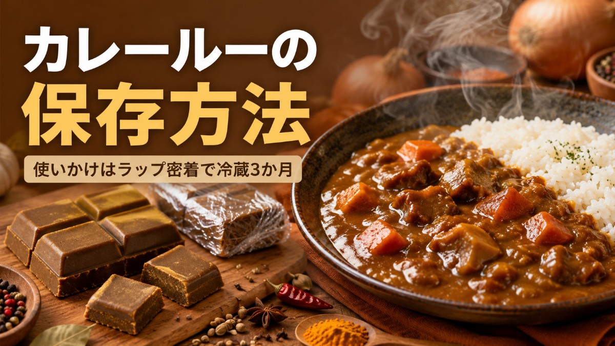 カレールーの保存方法のアイキャッチ画像