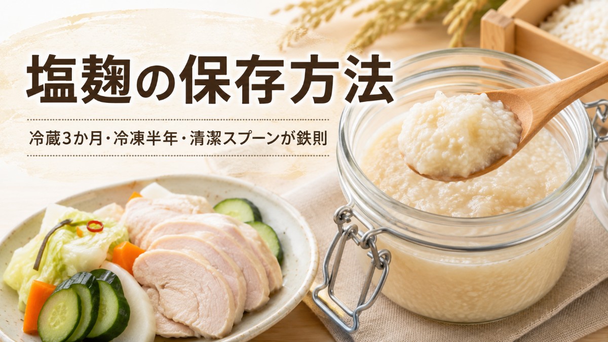 塩麹の保存方法のアイキャッチ画像