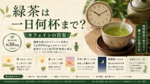 Ryokucha 緑茶は一日何杯まで?カフェインの目安と時間帯別の上手な飲み方 | 笹川ゆきこ CML日記