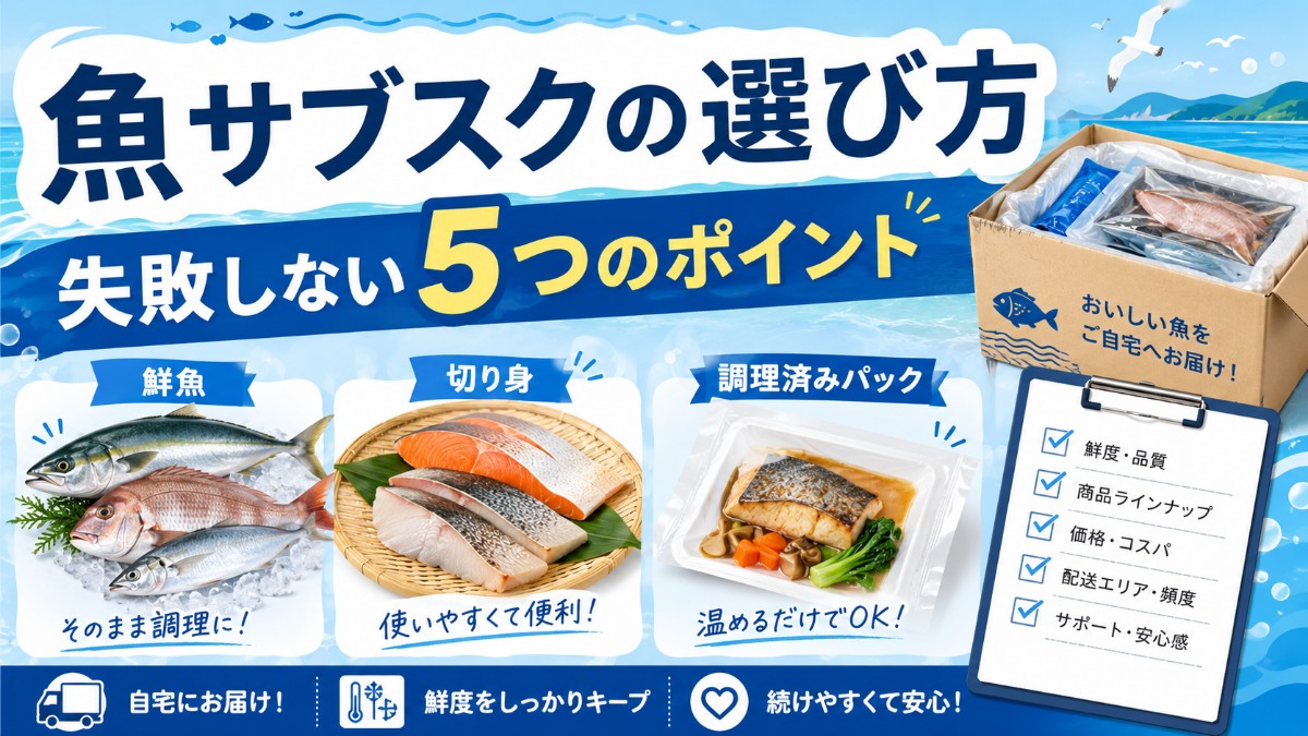 魚サブスクの選び方のアイキャッチ画像