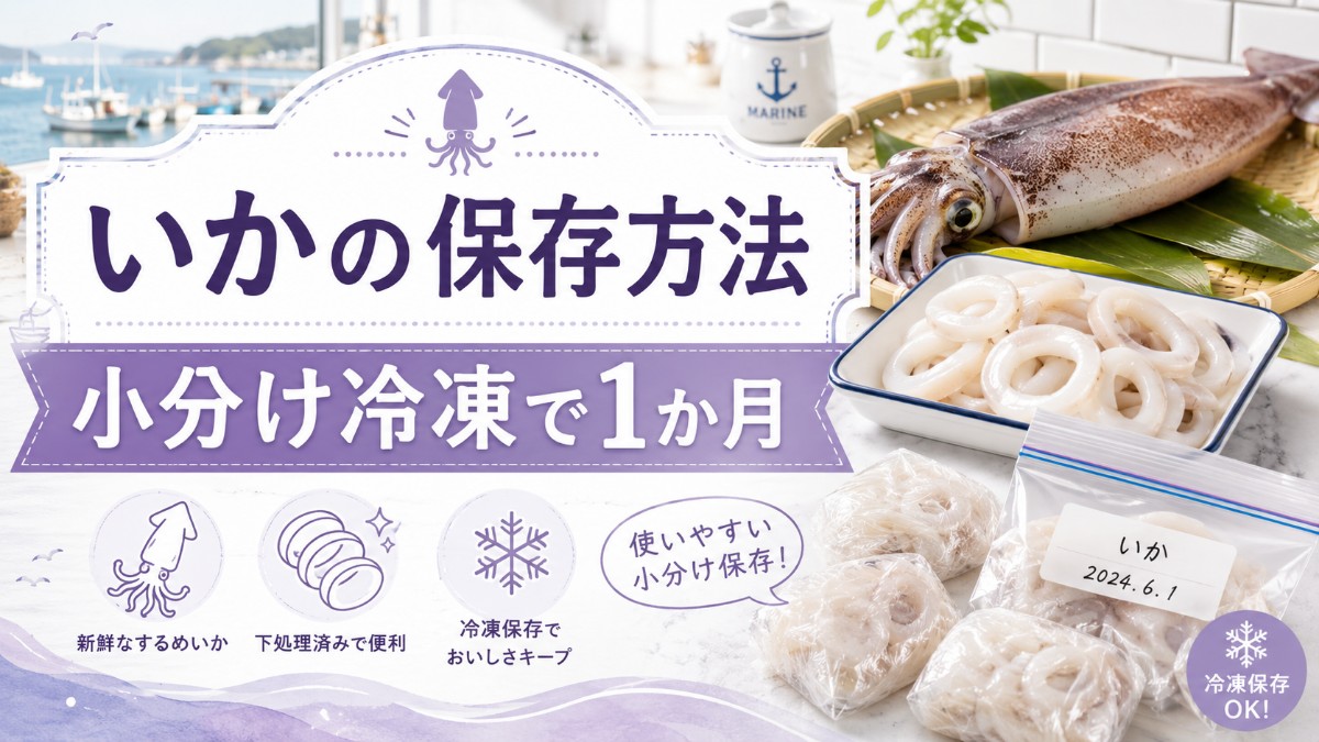 いかの保存方法のアイキャッチ画像