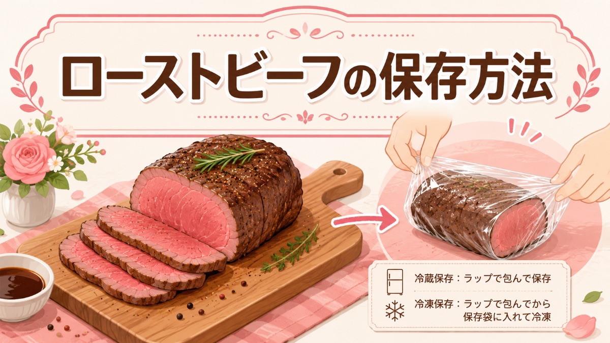 ローストビーフの保存方法のアイキャッチ画像