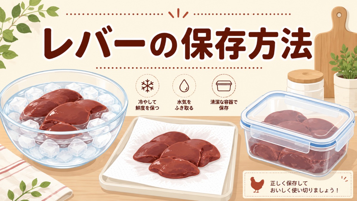 レバーの保存方法のアイキャッチ画像