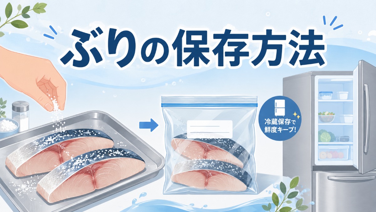ぶりの保存方法のアイキャッチ画像