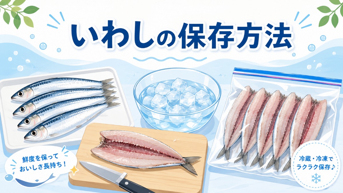いわしの保存方法のアイキャッチ画像