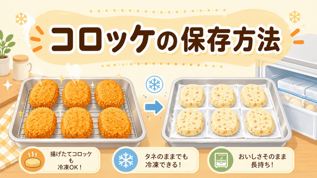 コロッケの保存方法のアイキャッチ画像
