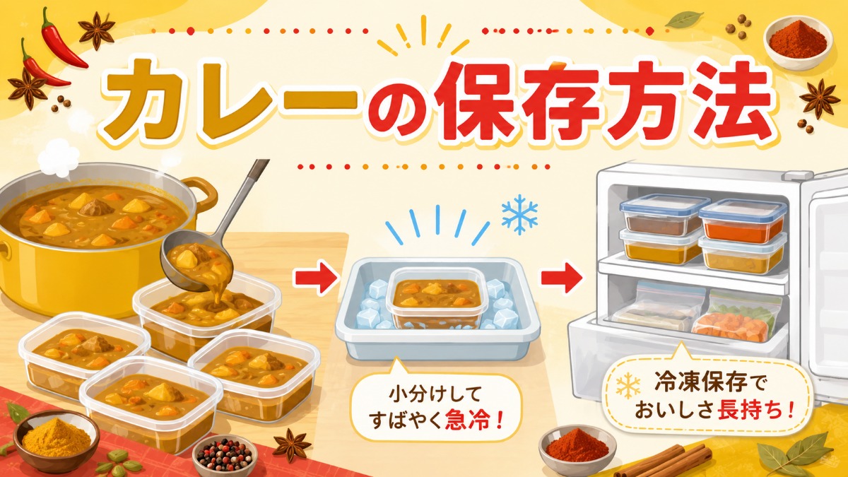 カレーの保存方法のアイキャッチ画像