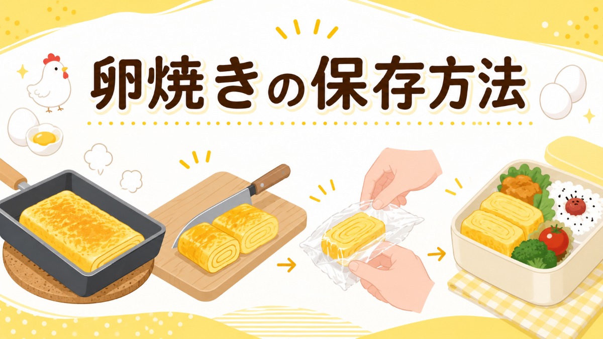 卵焼きの保存方法のアイキャッチ画像