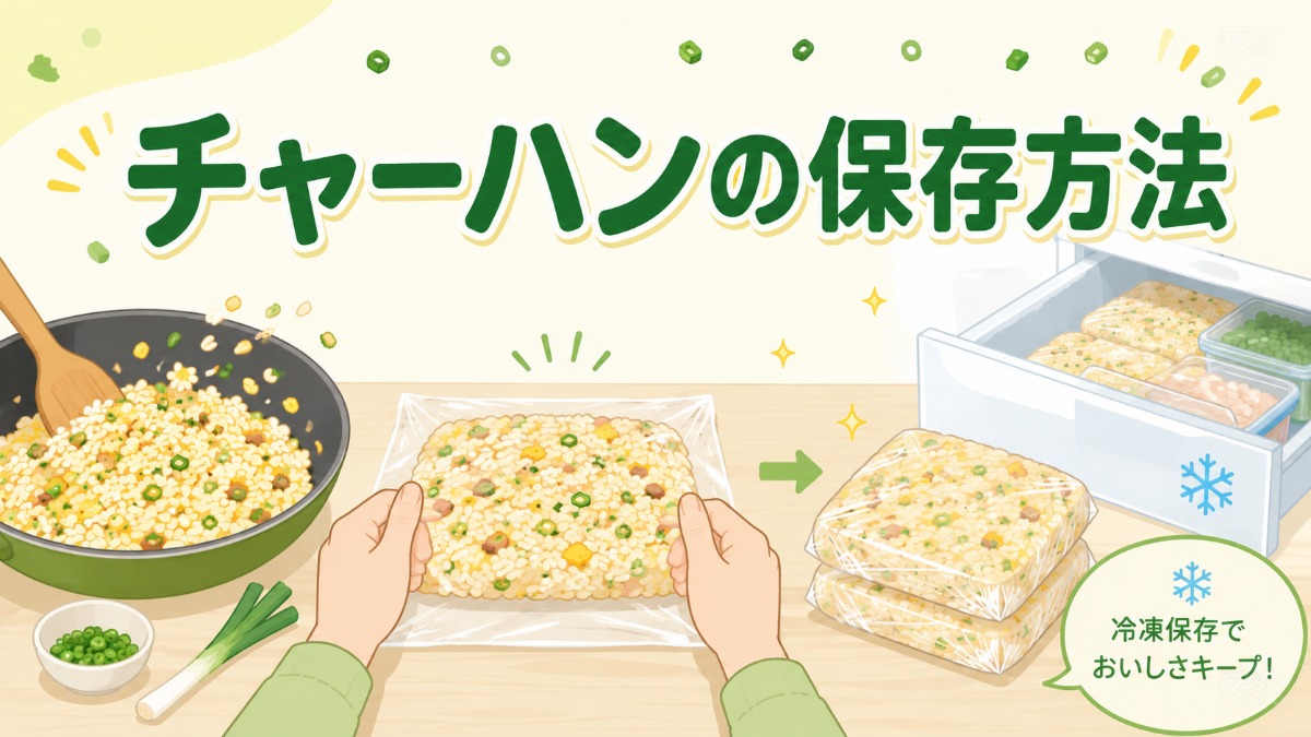 チャーハンの保存方法のアイキャッチ画像