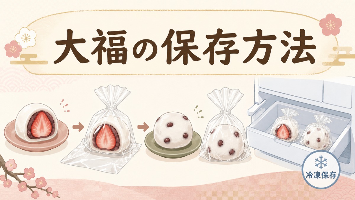 大福の保存方法のアイキャッチ画像