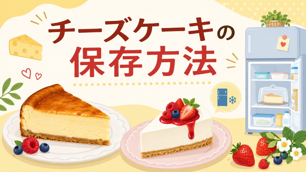 チーズケーキの保存方法のアイキャッチ画像