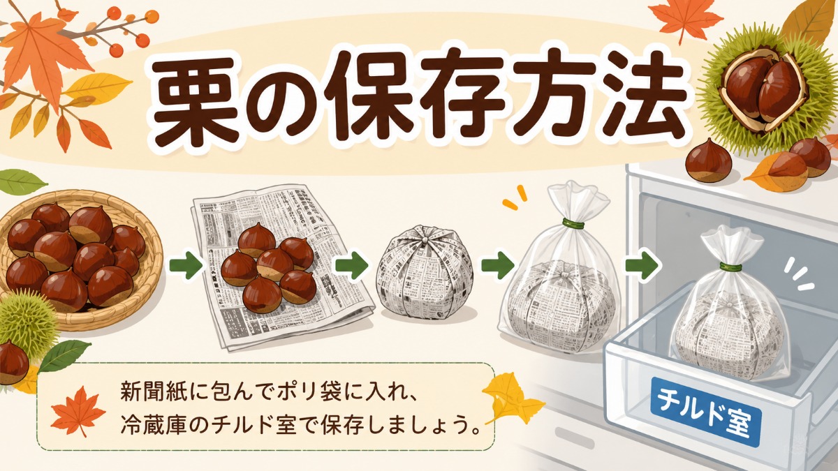 栗の保存方法のアイキャッチ画像