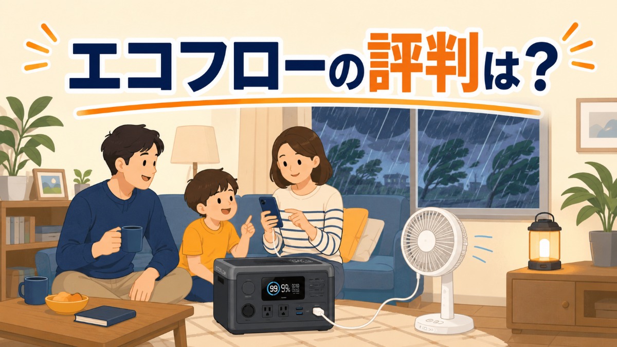 EcoFlowポータブル電源の評判のアイキャッチ画像