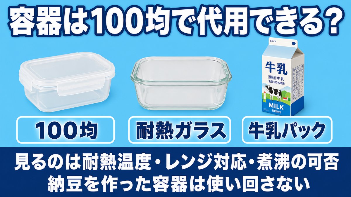ヨーグルトメーカーの容器を100均・耐熱ガラス・牛乳パックで比較