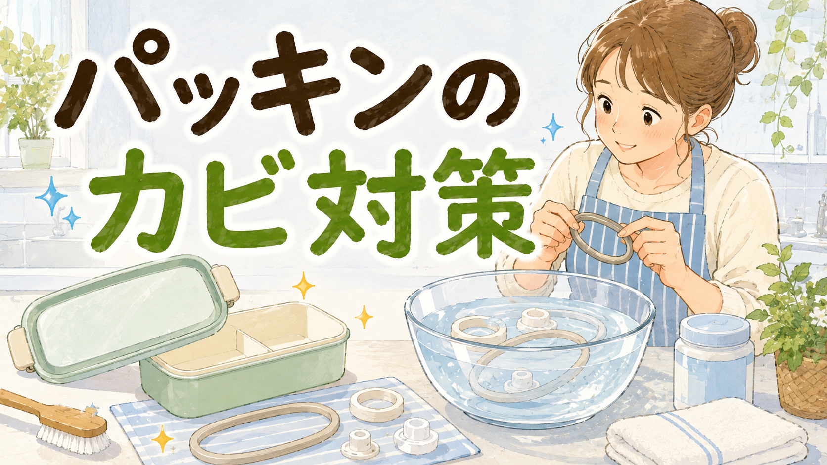 弁当箱のパッキンのカビの取り方
