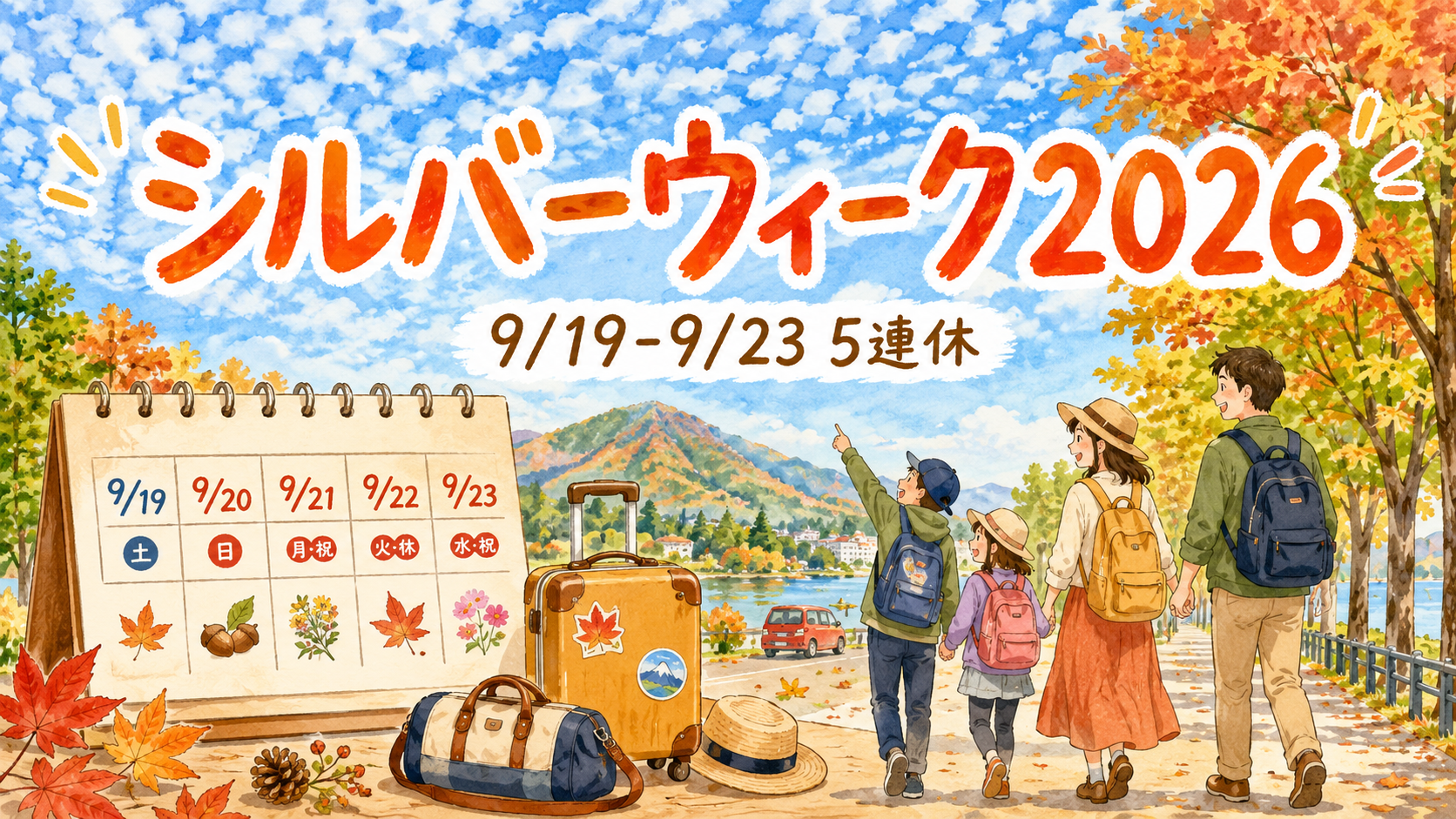 シルバーウィーク2026は9/19?9/23の5連休