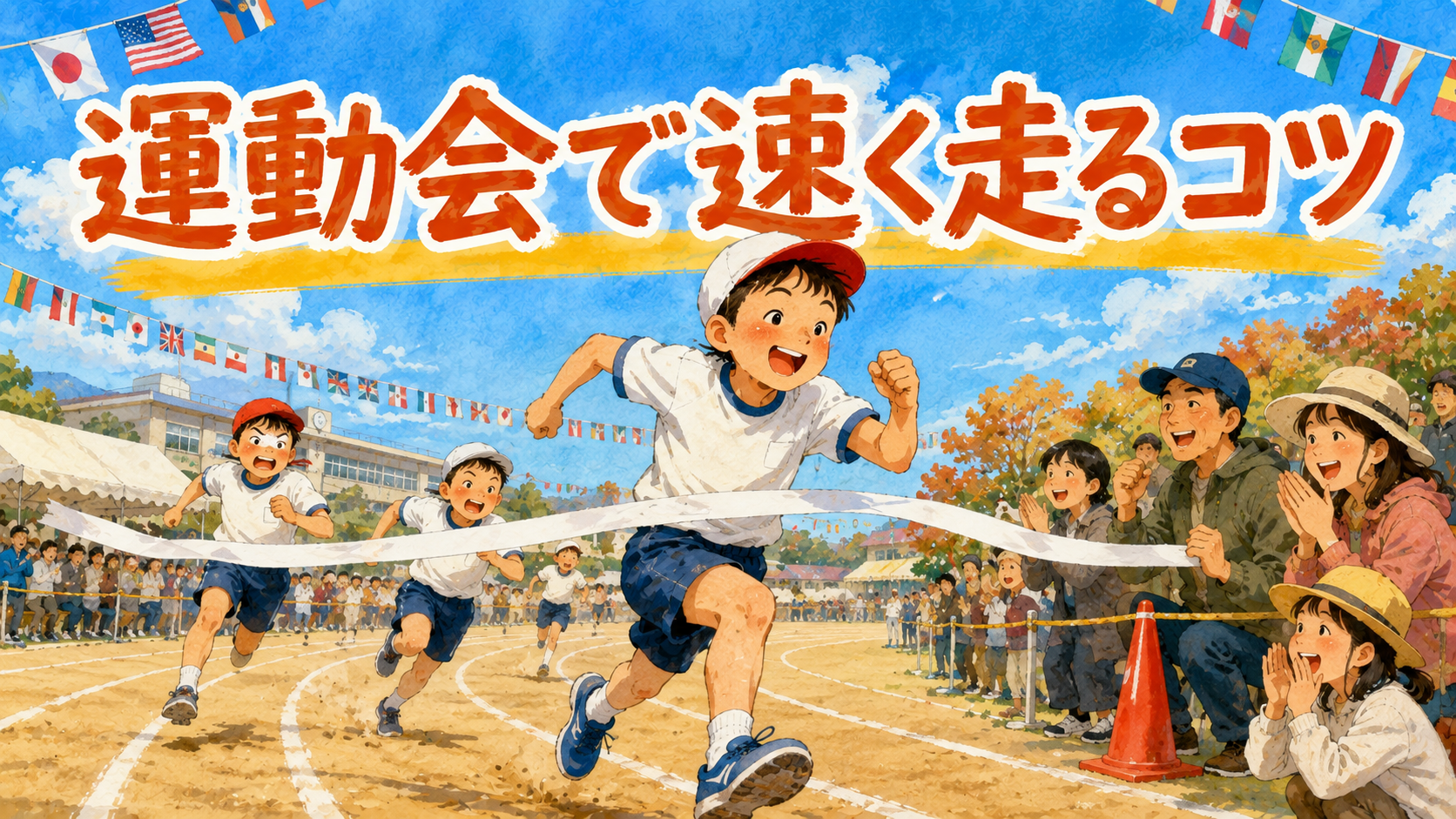 運動会で速く走るコツ