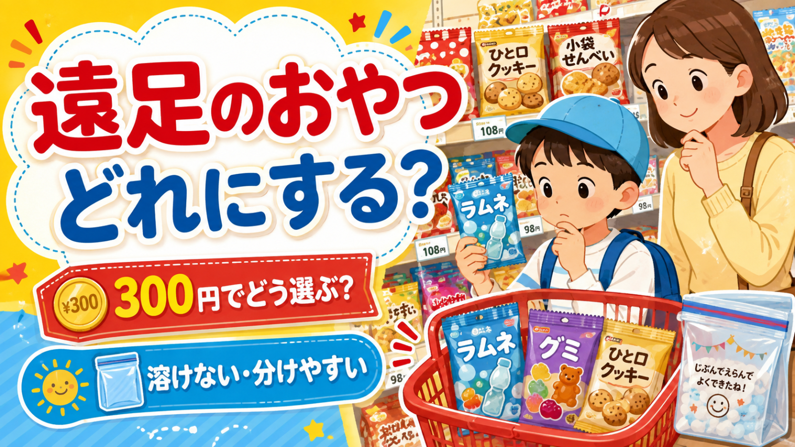 遠足のおやつ定番｜300円の選び方と4条件