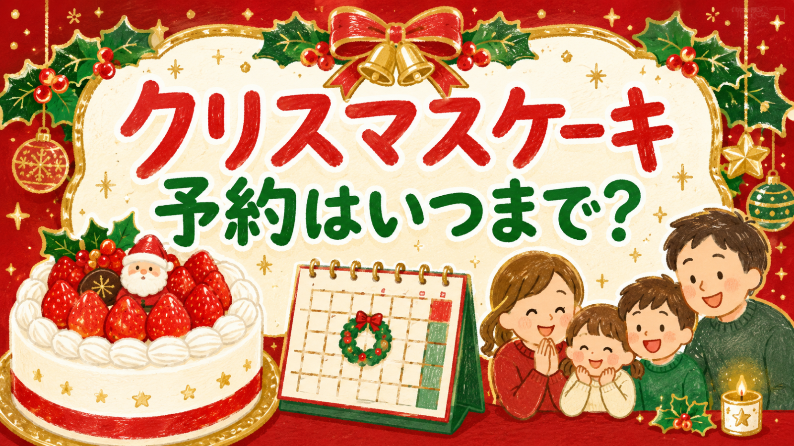 クリスマスケーキの予約はいつまで？（アイキャッチ）