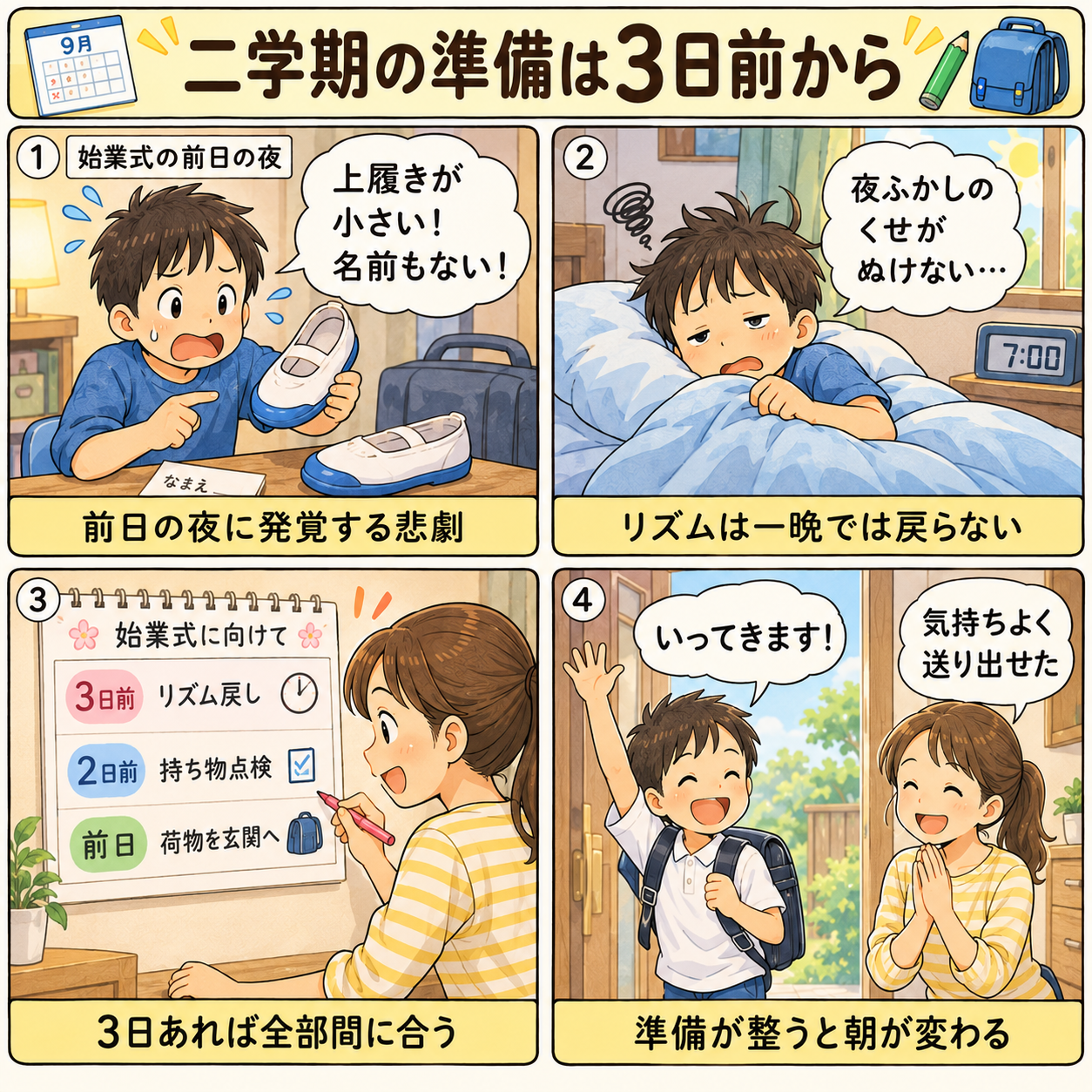 4コマ漫画|義実家に何泊する?