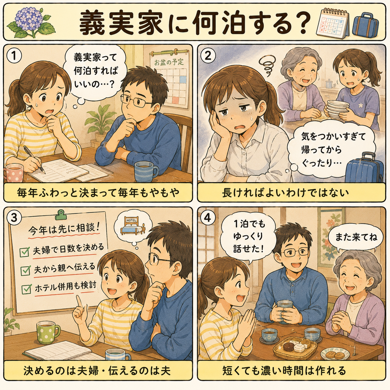 4コマ漫画｜初盆の準備はいつから
