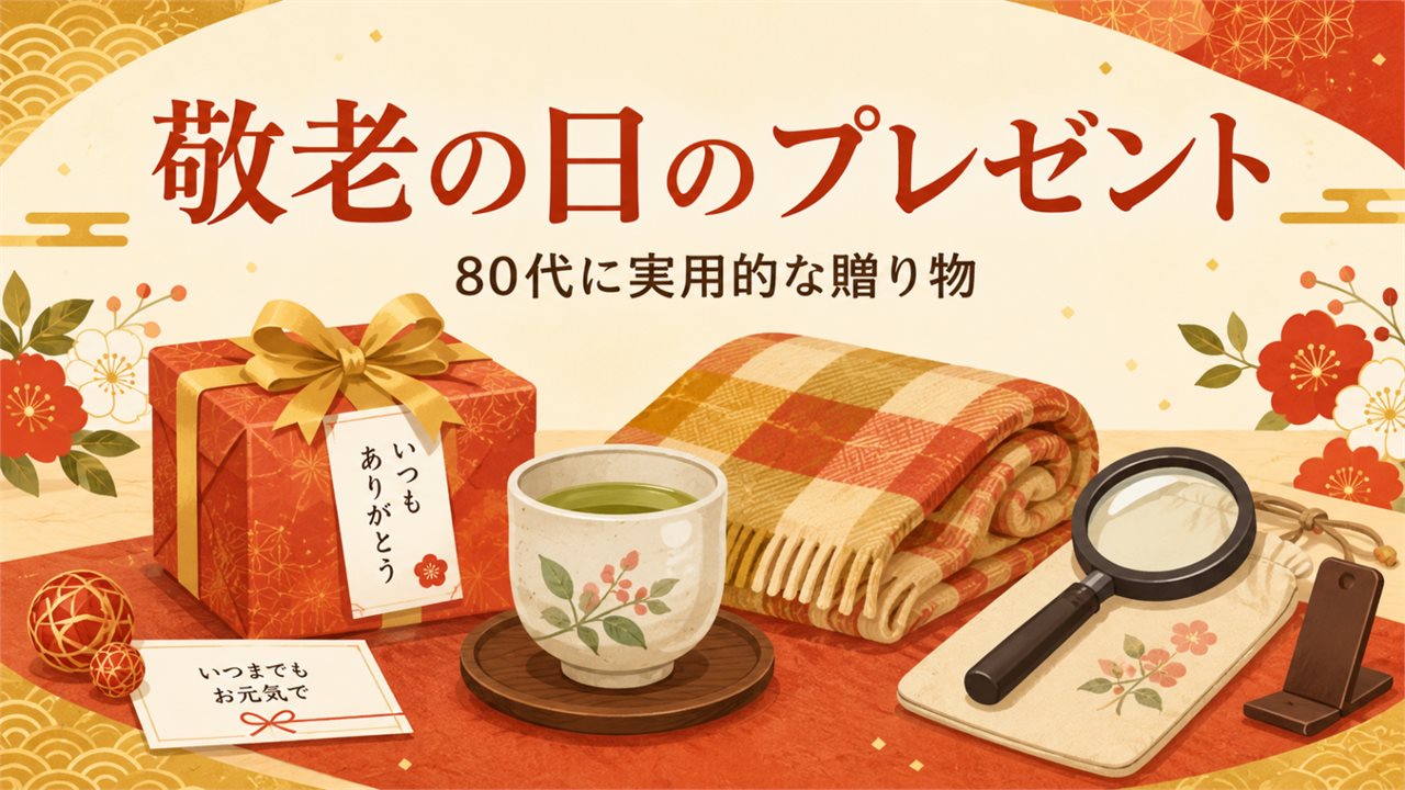 敬老の日のプレゼント｜80代に実用的な贈り物の選び方と定番15品のアイキャッチ画像