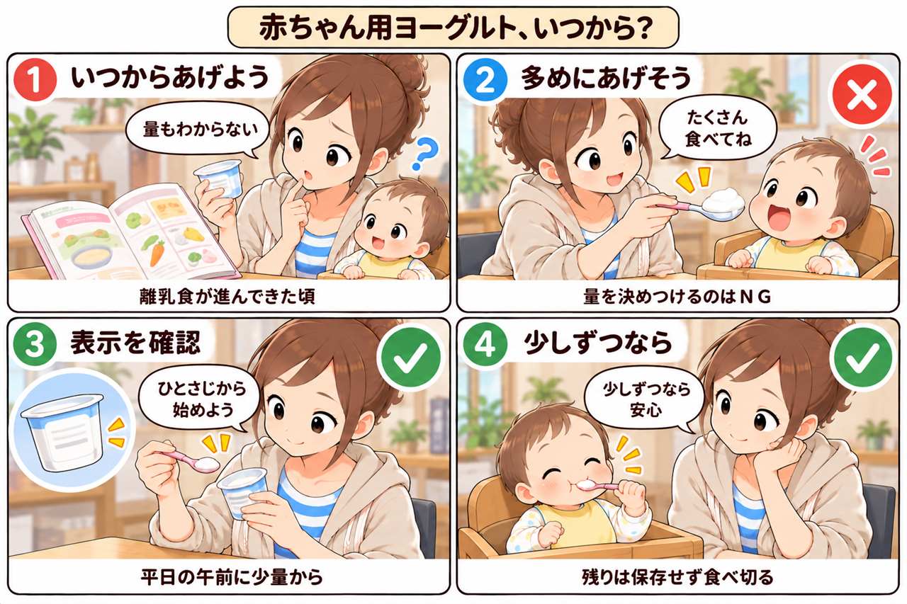 4コマ漫画:ベビーダノン初めての日