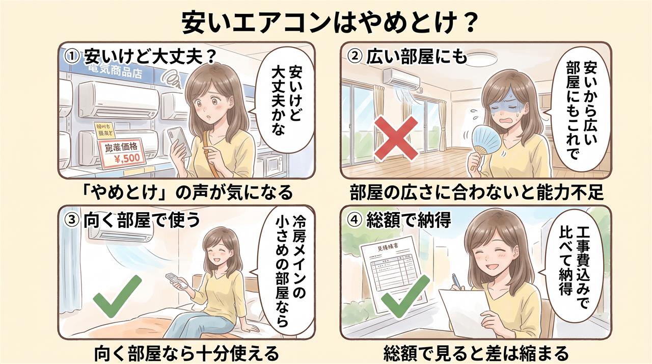 4コマ漫画:ハイアールエアコンの評判