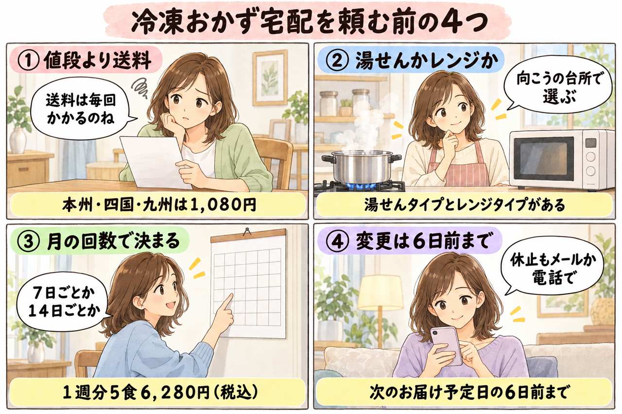4コマ漫画:料金と送料の見方